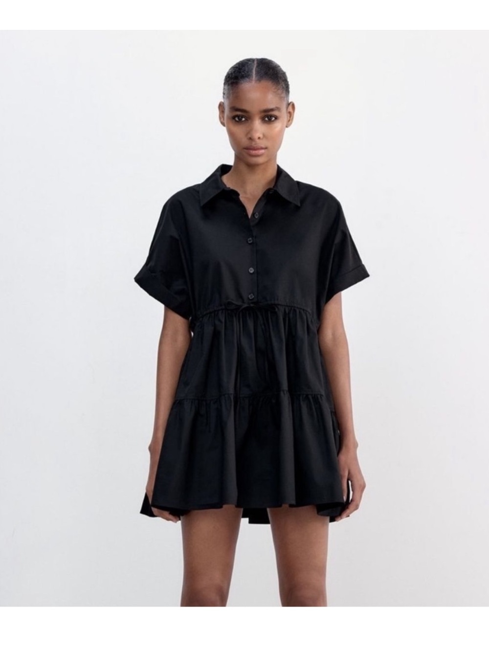 Zara Oxford Poplin Mini Dress